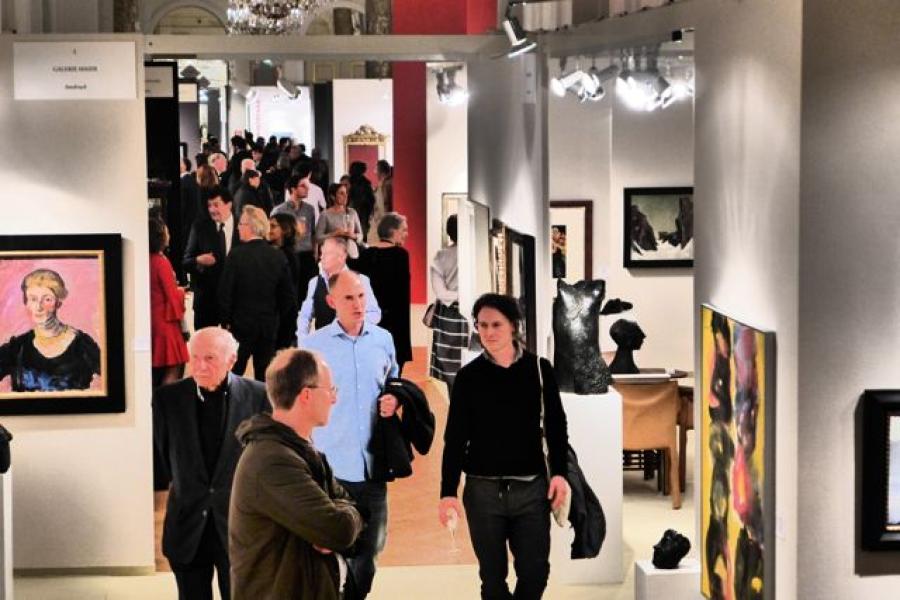 Vernissage: 72. NÖ Kunst- und Antiquitätenmesse 2018 (c) findART.cc Foto frei von Rechten.