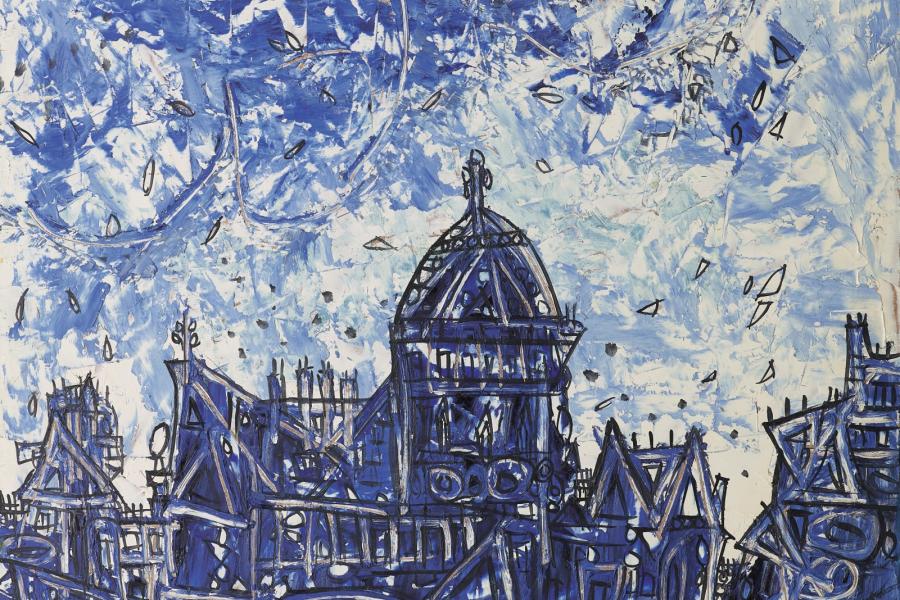 Francis Newton Souza UNTITLED (ST. PAUL'S CATHEDRAL) Estimate  90,00,000 — 1,10,00,000  INR  LOT SOLD.	1,87,50,000 INR