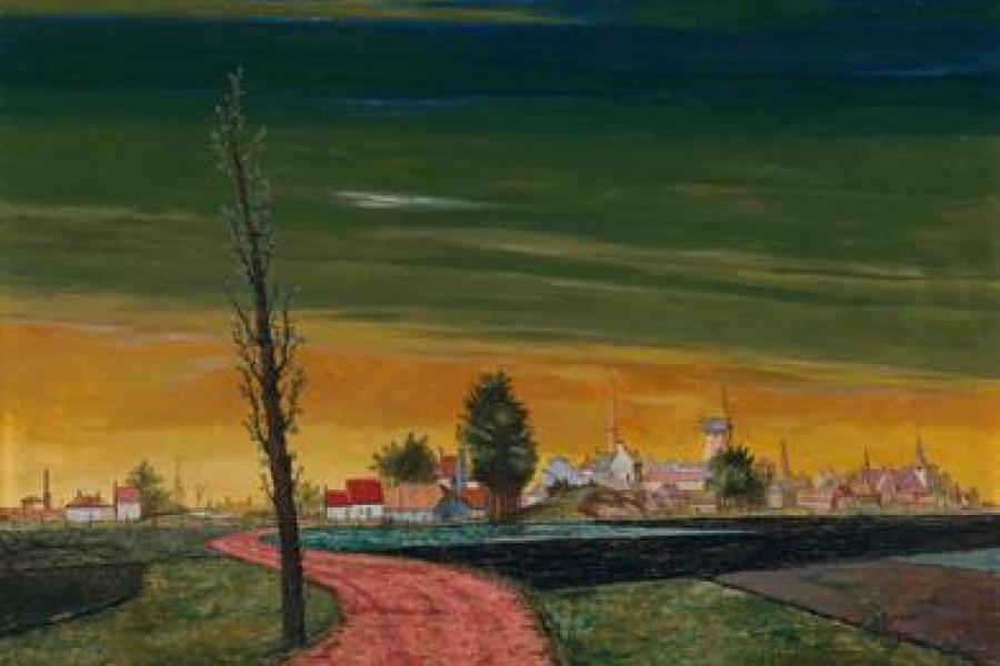 Franz Radziwill (1895 - 1983), Grodenstraße nach Varelerhafen, 1938 Öl auf Leinwand auf Holz, 72 x 97 cm Bayerische Staatsgemäldesammlungen, Sammlung Moderne Kunst in der Pinakothek der Moderne München, 2018 mit Unterstützung der Theo Wormland-Stiftung aus Privatbesitz erworben © VG Bild-Kunst, Bonn 2019