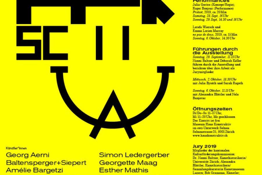 Plakat: WERKSCHAU 2019  Fachstelle Kultur Kanton Zürich