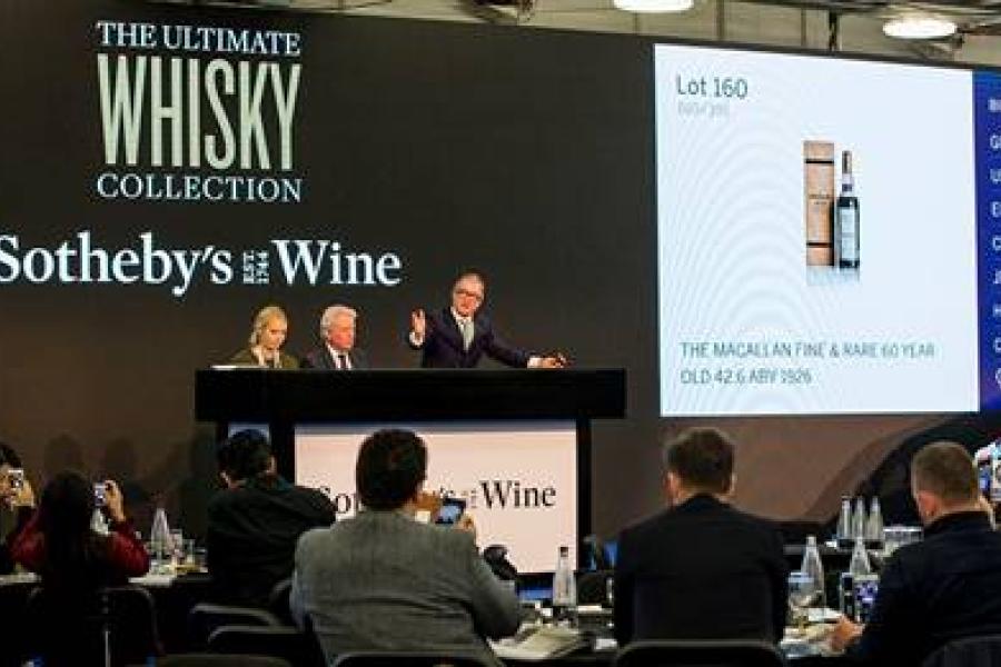 The Macallan Fine & Rare 60-Year-Old 1926 sets new auction record for any bottle of wine or spirit Selling for £1.5 million / $1.9 million