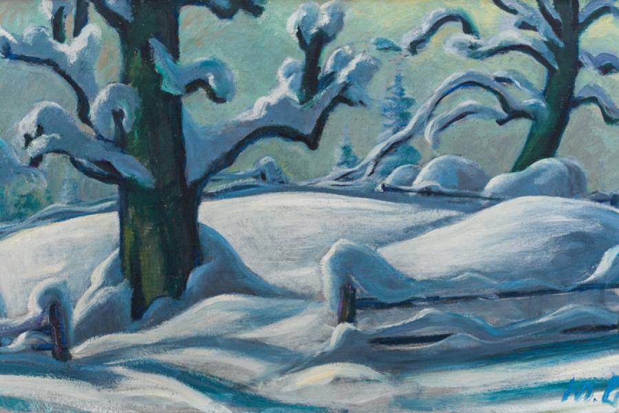 Werner Berg (1904 – 1981) Neuschnee, 1969 Öl auf Leinwand, 60 x 100 cm Schätzpreis: 100.000 – 160.000 €