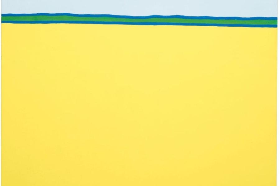 Otto Muehl Parndorfer Heide I, 1987, Acryl auf Leinwand, 120 x 150 cm