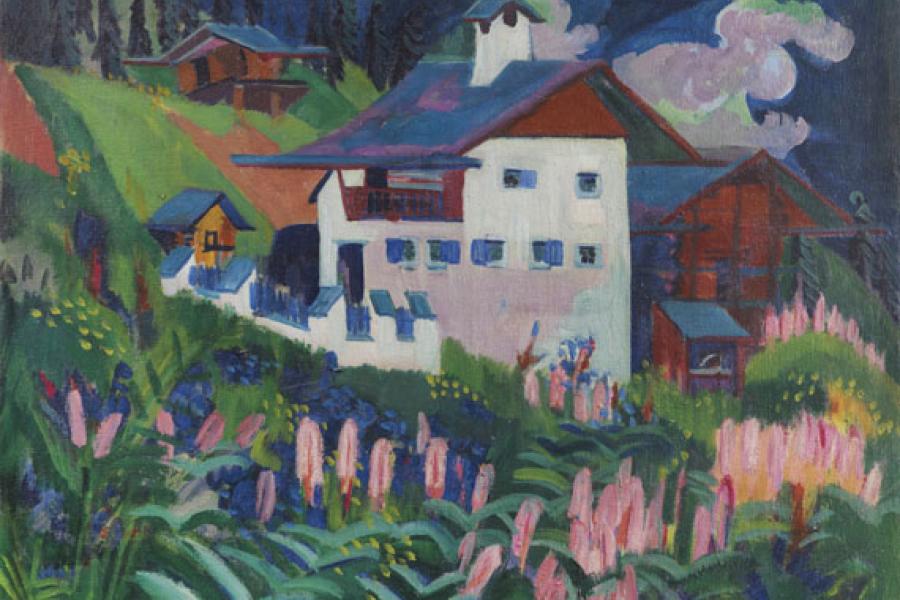 120000214 Ernst Ludwig Kirchner Unser Haus, 1918-1922. Öl auf Leinwand Schätzpreis: € 500.000 - 700.000