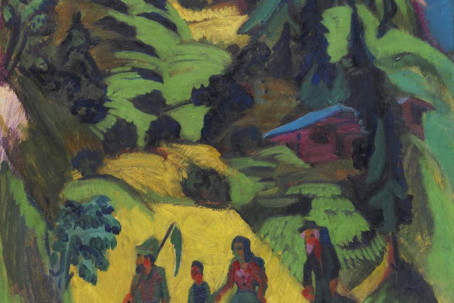 263 ERNST LUDWIG KIRCHNER Heimkehrender Heuer, 1918. Öl auf Leinwand Schätzung: € 300.000 Ergebnis: € 562.500