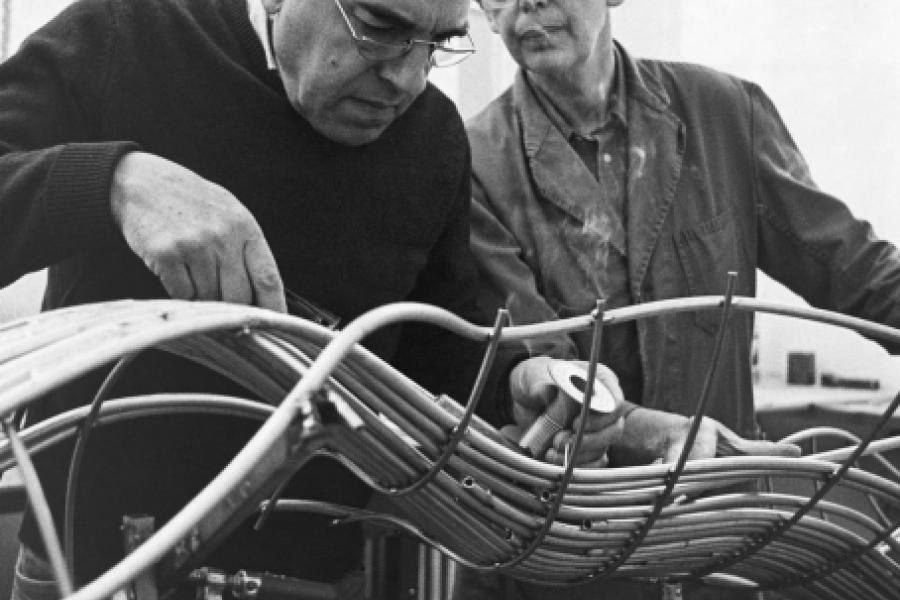 Brigitte und Martin Matschinsky-Denninghoff im Berliner Atelier, 1984, Foto: © Wolff-Steffen Brumm