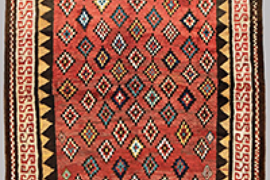 Zakatala Rug 198 x 173 cm (6' 6" x 5' 8") Caucasus, ca. 1880