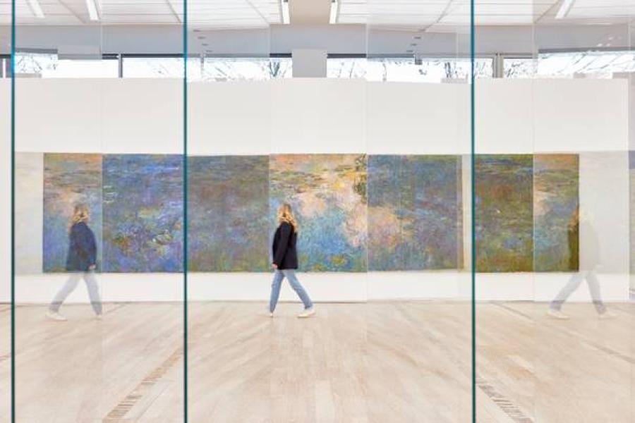 Installationsansicht «Passagen – Landschaft, Figur und Abstraktion» in der Fondation Beyeler, Riehen/Basel, 2022 © Gerhard Richter / 2022, ProLitteris, Zurich. Foto: Mark Niedermann