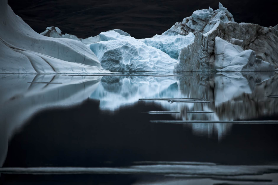 Sebastian Copeland · Quiet Night At Otto Fjord - Canadian Arctic, 2008 · 135 x 90 cm · Edition of 10