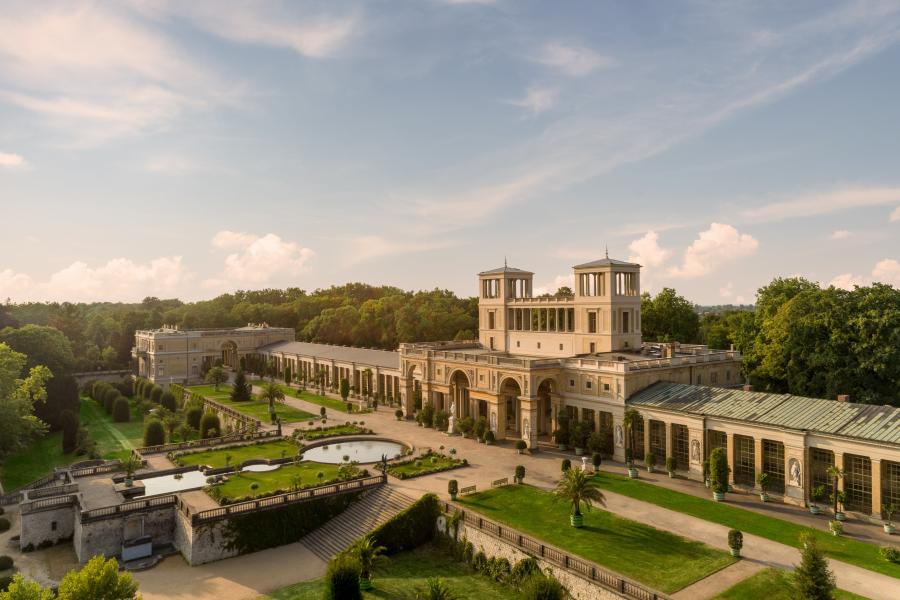 Das Orangerieschloss im Potsdamer Park Sanssouci. © SPSG / Reinhardt & Sommer, Potsdam