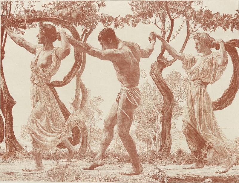 Otto Greiner (1869-1916) Die Tanzenden, 1896 Lithographie, 444 x 593 mm © Hamburger Kunsthalle, Kupferstichkabinett/bpk Photo: Christoph Irrgang