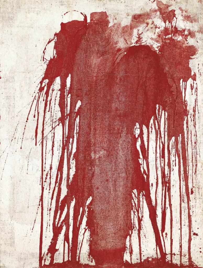 Hermann Nitsch, Schüttbild 1963, erzielter Preis € 82.555