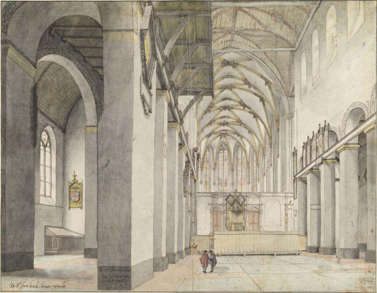 Pieter Jansz. Saenredam (1597-1665) Das Innere der St. Janskerk in Utrecht, 1636