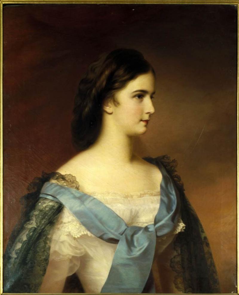 Porträt der Kaiserin Elisabeth (186 KB) Franz Schrotzberg um 1862 © Kunsthistorisches Museum, Wien