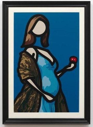 Julian Opie, 2011 Mirjam with Apple