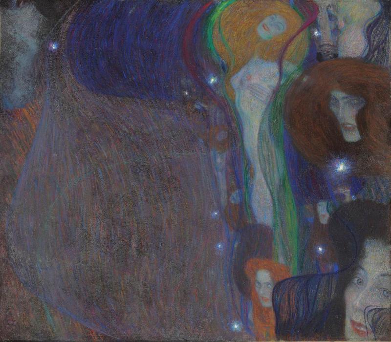 Gustav Klimt  Irrlichter , 1903  Öl auf Leinwand  52,1 x 59,7 cm  Privatbesitz  © Christie's Images Limited (2010)