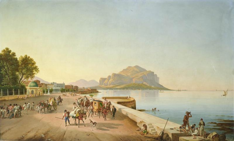 Franz Ludwig Catel, Spaziergang in Palermo, erzielter Preis € 306.300, Fotonachweis: Dorotheum