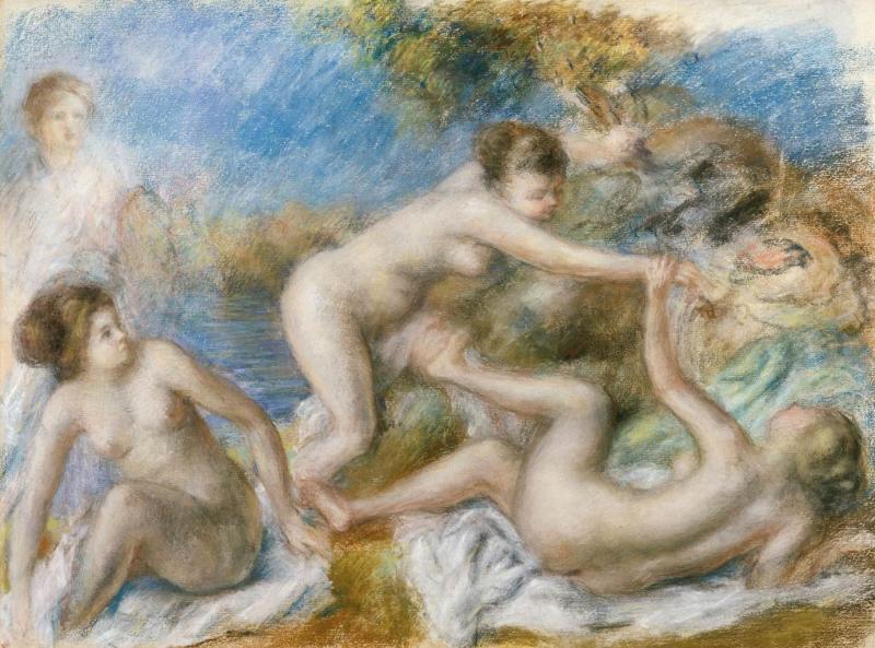 Pierre-August Renoir Nude Bathers Playing with a Crab, c. 1897-1900 Sammlung Jean Bonna, Genf