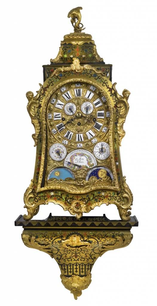 Barock Boulle-Konsolenuhr Le Roy a Paris, Schätzwert € 40.000 - 50.000, erzielter Preis € 85.700, Fotonachweis: Dorotheum