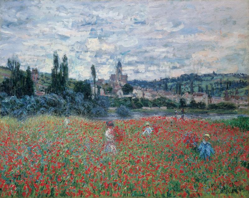 Claude Monet Mohnblumen bei Vétheuil, um 1879 Öl auf Leinwand, 73 x 92 cm Stiftung Sammlung E.G. Bührle, Zürich