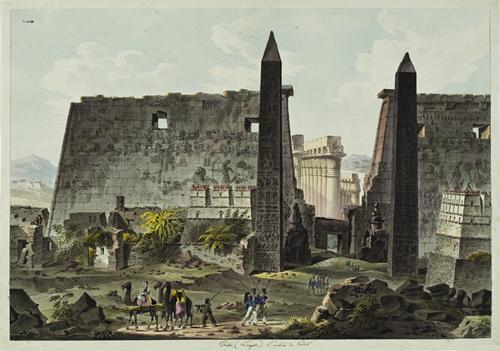 Faszination Ägypten - Theben. Ansicht des Luxortempels von Norden © Residenzgalerie Salzburg