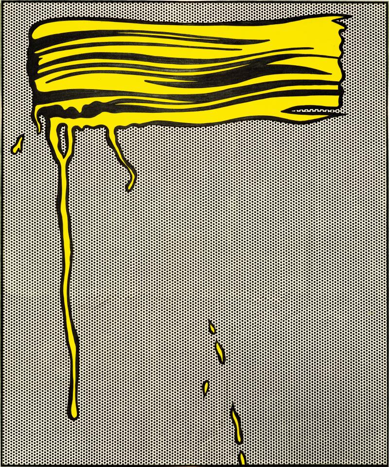 Roy Lichtenstein Yellow Brushstroke, 1965 Öl und Magna auf Leinwand, 173 x 142 cm Kunsthaus Zürich © 2012 ProLitteris, Zürich