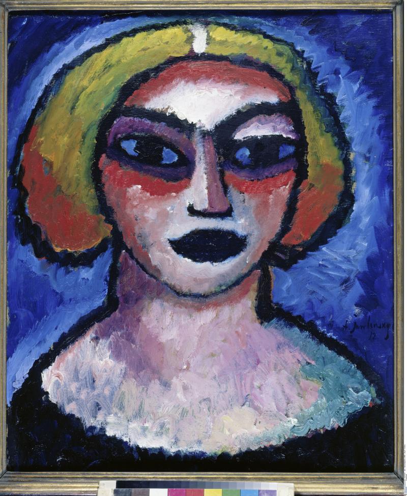 Alexej von Jawlensky Frauenkopf, 1912 Öl auf Pappe, 61 x 51 cm Berlin, Nationalgalerie © Staatliche Museen zu Berlin; Foto: Jörg P. Anders