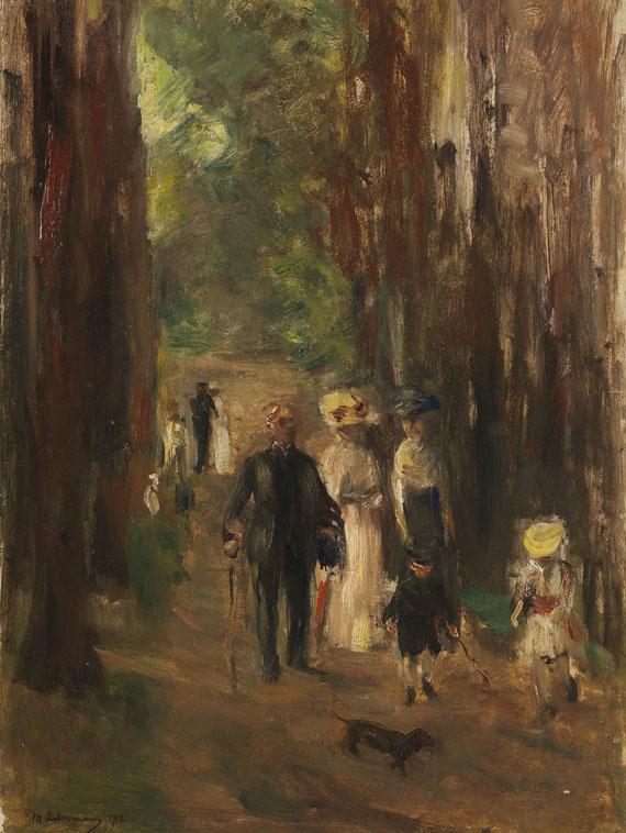 Lot: 112002424   Liebermann, Max  Aus dem Grunewald, 1912.  Schätzpreis: 180.000 EUR / 234.000 $