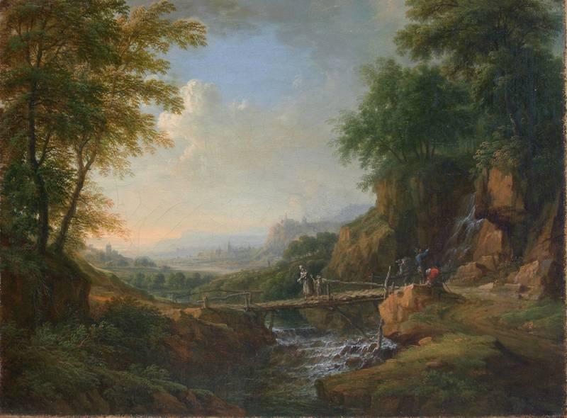 Christian Georg Schütz d.J. "Rheinlandschaft 2" (Kunsthandel Rückeshäuser, Mainz)