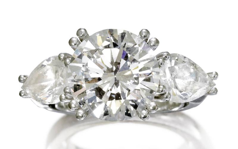 A164 / 2165 DIAMANT-RING 6,16 ct., E/VVS2*.  CHF 180 000 / 280 000