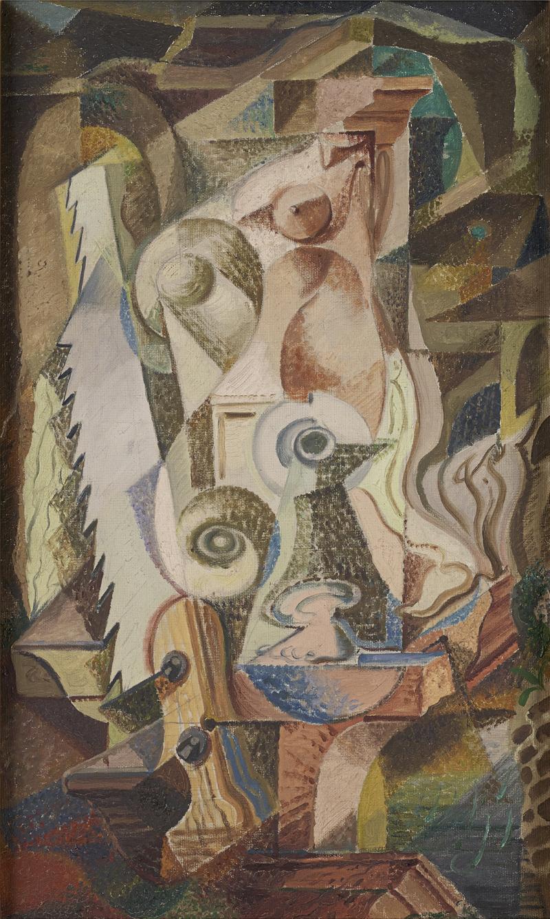 André Masson La statue, 1925 Öl auf Leinwand 55 × 35 cm Dauerleihgabe im Belvedere © Thyssen-Bornemisza Collections © VBK, Wien, 2013