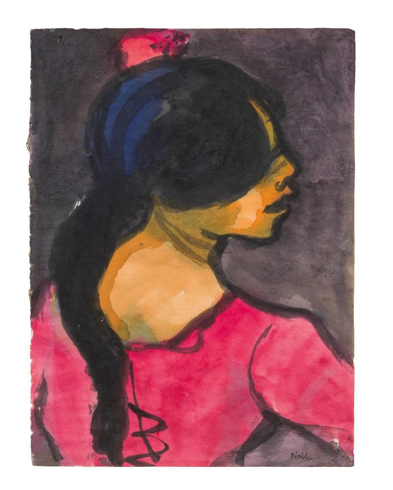 Emil Nolde: „Zigeunermädchen“  Fotocredit: Auktionshaus im Kinsky