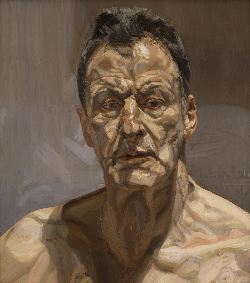 Reflection (Self Portrait) (1.4 MB) Lucian Freud (1922- 2011) 1985, Öl auf Leinwand Privatsammlung © The Lucian Freud Archive / The Bridgeman Art Library