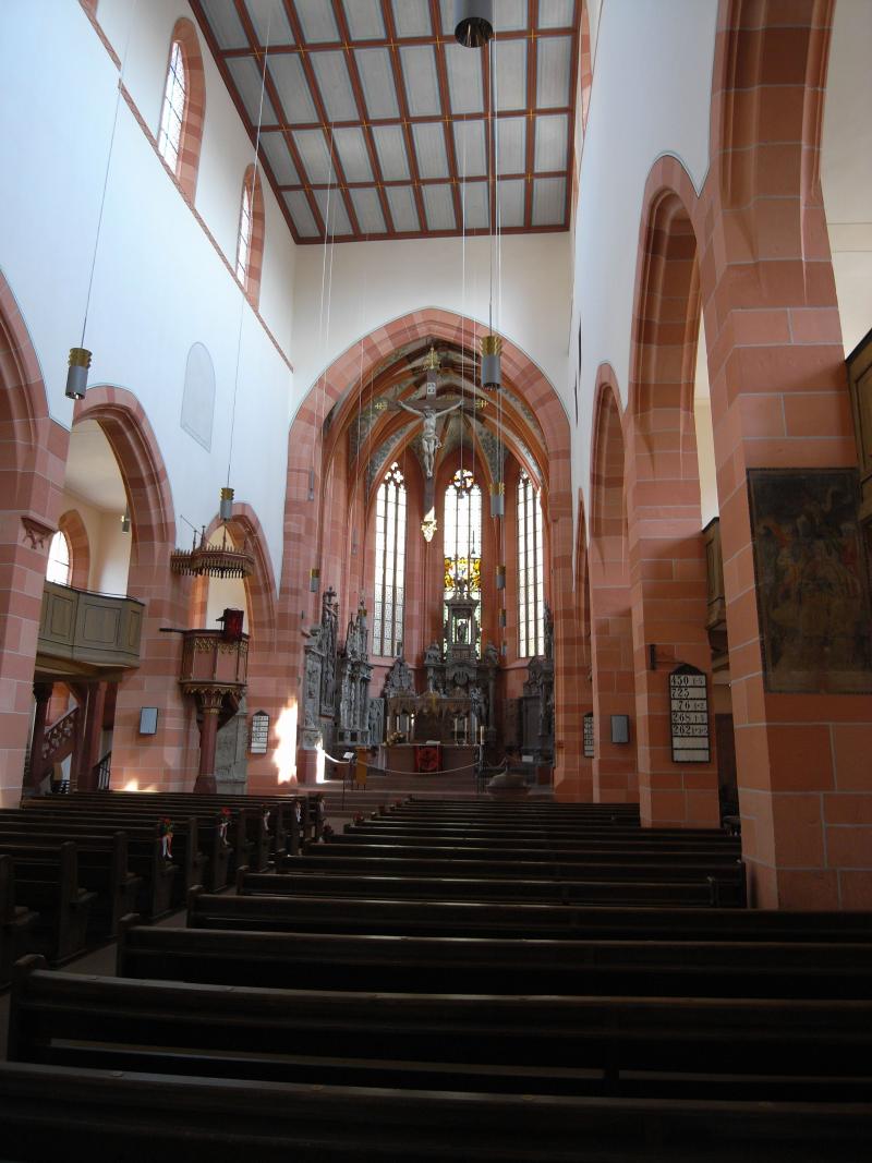 Evangelische Stiftskirche in Wertheim, Innenansicht © Eckhard Wegner/Deutsche Stiftung Denkmalschutz