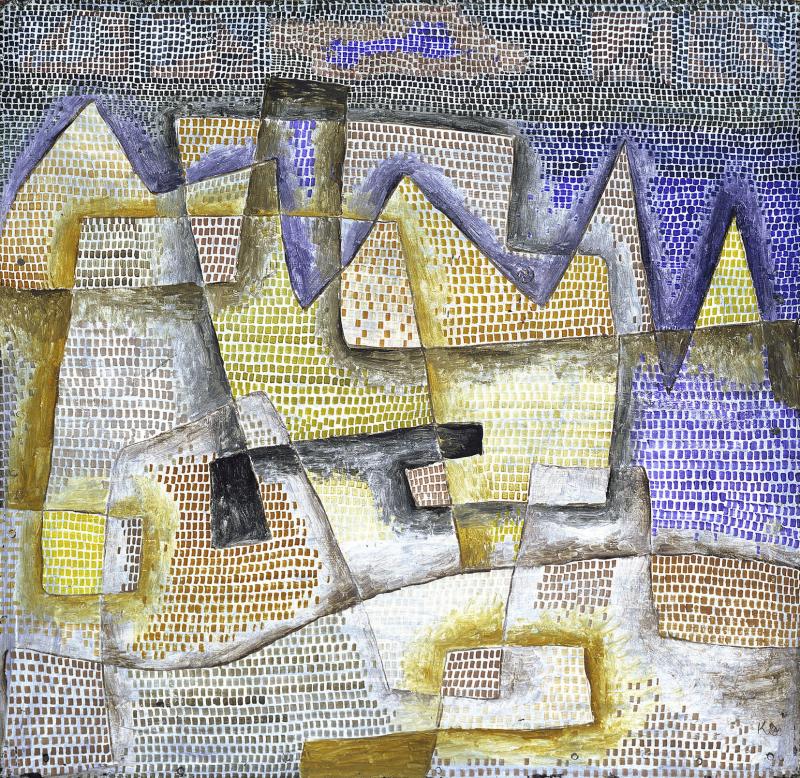 Paul Klee (1879 -1940) Felsige Küste, 1931 Öl auf Sperrholz, genagelt auf Rahmenleisten, 50,6 x 52,7 cm © Hamburger Kunsthalle/bpk Photo: Elke Walford