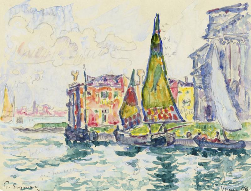 Paul Signac (1863-1935) Venedig, 1908 Aquarell, 191x253 cm, © Hamburger Kunsthalle/bpk Photo: Christoph Irrgang