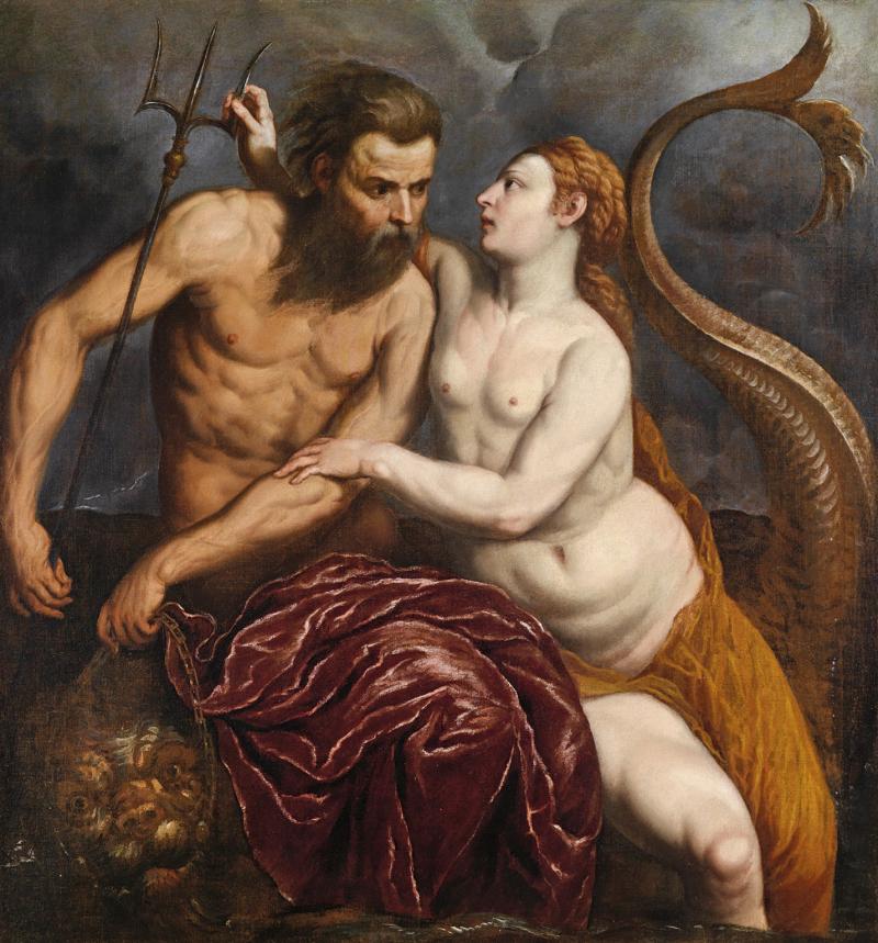 Paris Bordon (1500 - 1571) Neptun und Amphitrite, Öl/Leinwand, 106 x 98,5 cm erzielter Preis € 219.900 Auktion 15. Oktober 2013