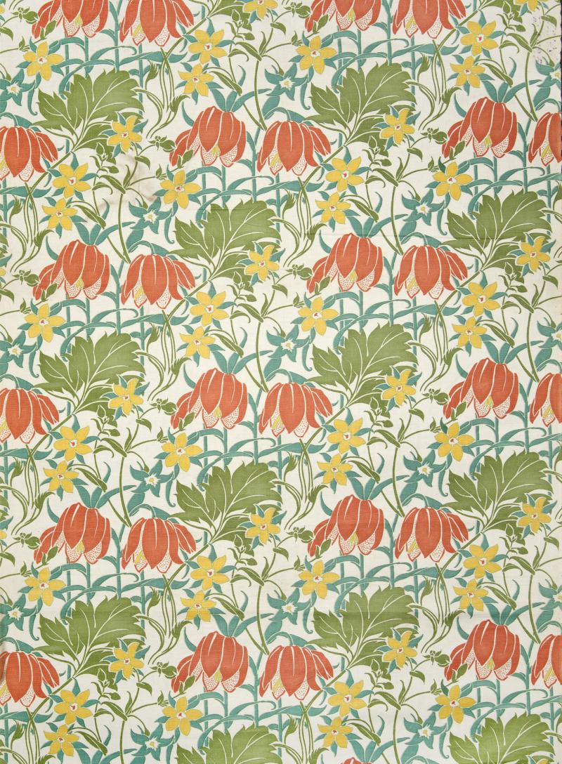 Lindsey Butterfield, Dekorstoff mit Blattranken und Blüten, London, 1895  Ausführung: Liberty Art Fabrics, Regent Street © MAK/Katrin Wißkirchen