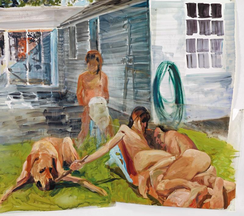 Eric Fischl Untitled, 1985  Öl auf Polyesterfolie und Papier   © Courtesy des Künstlers und Jablonka Galerie, Köln