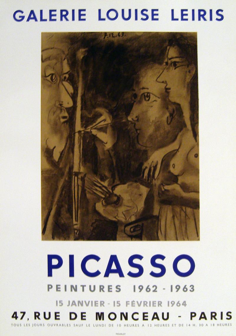 Plakat: Galerie Louise Leiris Picasso, Peintures 1962 - 1963 (c) conzen.de