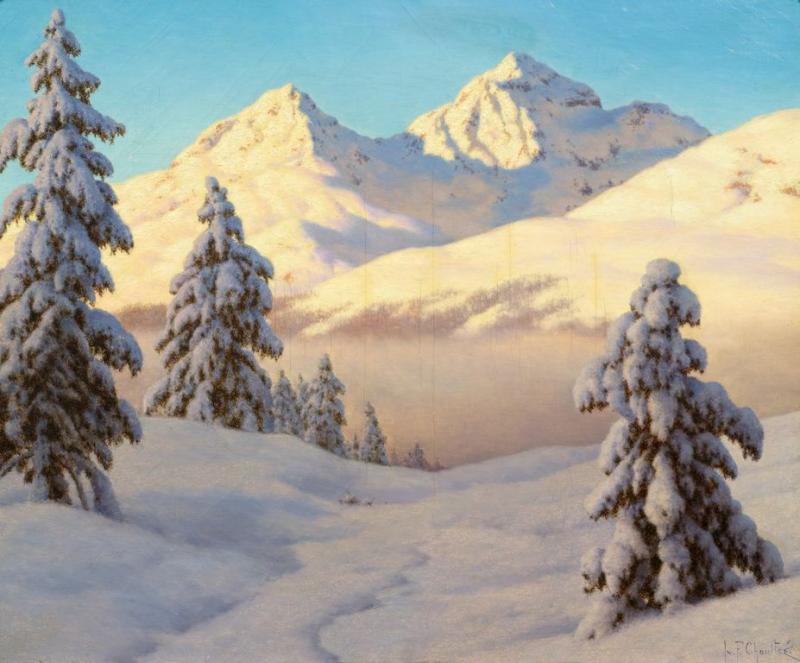 IVAN FEDOROVIC CHOULTSE Winterlandschaft im Sonnenschein. Öl auf Leinwand. Signiert: Iw. F. Choultsé. 54,5x65,5 cm. CHF 60 000 / 80 000