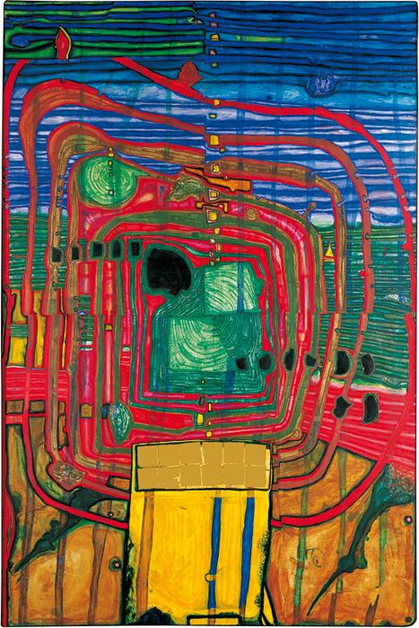 Hundertwasser, 460 HOMMAGE AU TACHISME, 1961 Die Hundertwasser Gemeinnützige Privatstiftung