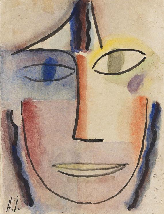 204 Jawlensky (Aquarell) Frauenkopf Femina € 60.000 € 195.000*