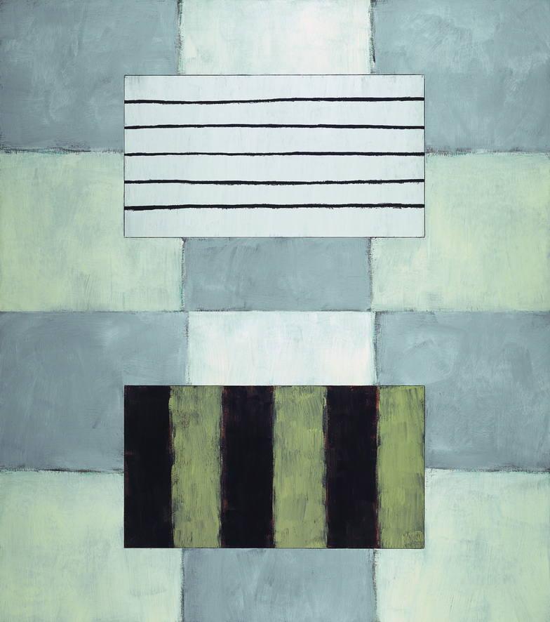 Sean Scully (geb. 1945) Lucia, 1992/96, Öl/Leinwand, 254 x 223,5 cm erzielter Preis € 934.230 Auktion 20. 5. 2014