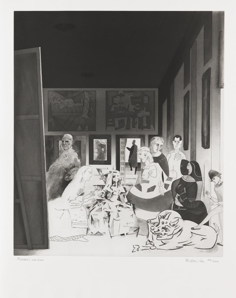 114000081 Richard Hamilton Picasso's meninas Farbaquatinta, 1973 57,2 x 49,2 cm