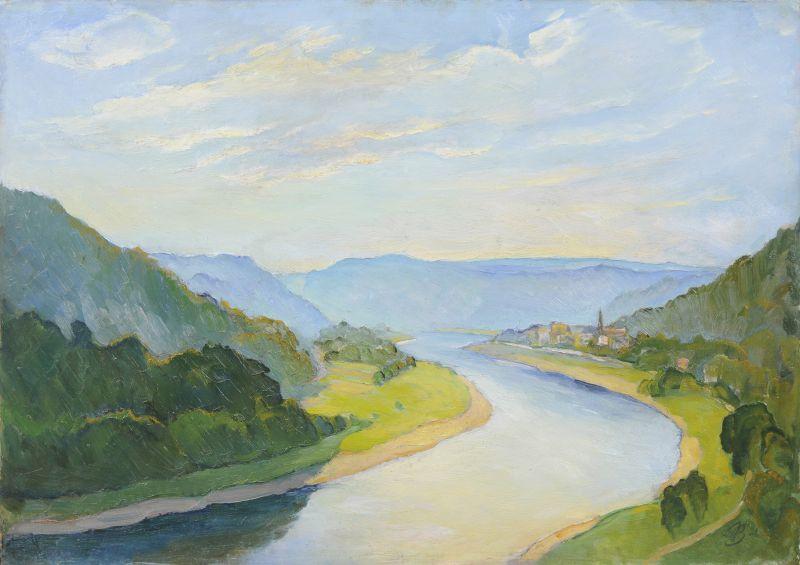 Johannes Beutner "Die Elbe bei Wehlen". 1921. 8000 €