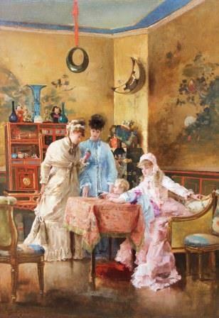 Boon Gallery, Alfred Stevens, The Visitors, 1884