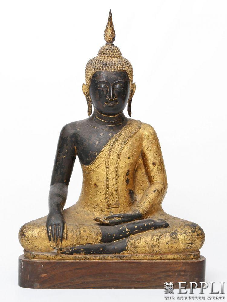 Bronze des Buddha Shakyamuni, THAILAND, 18. Jh. Aufrufpreis: 6.000,00 €