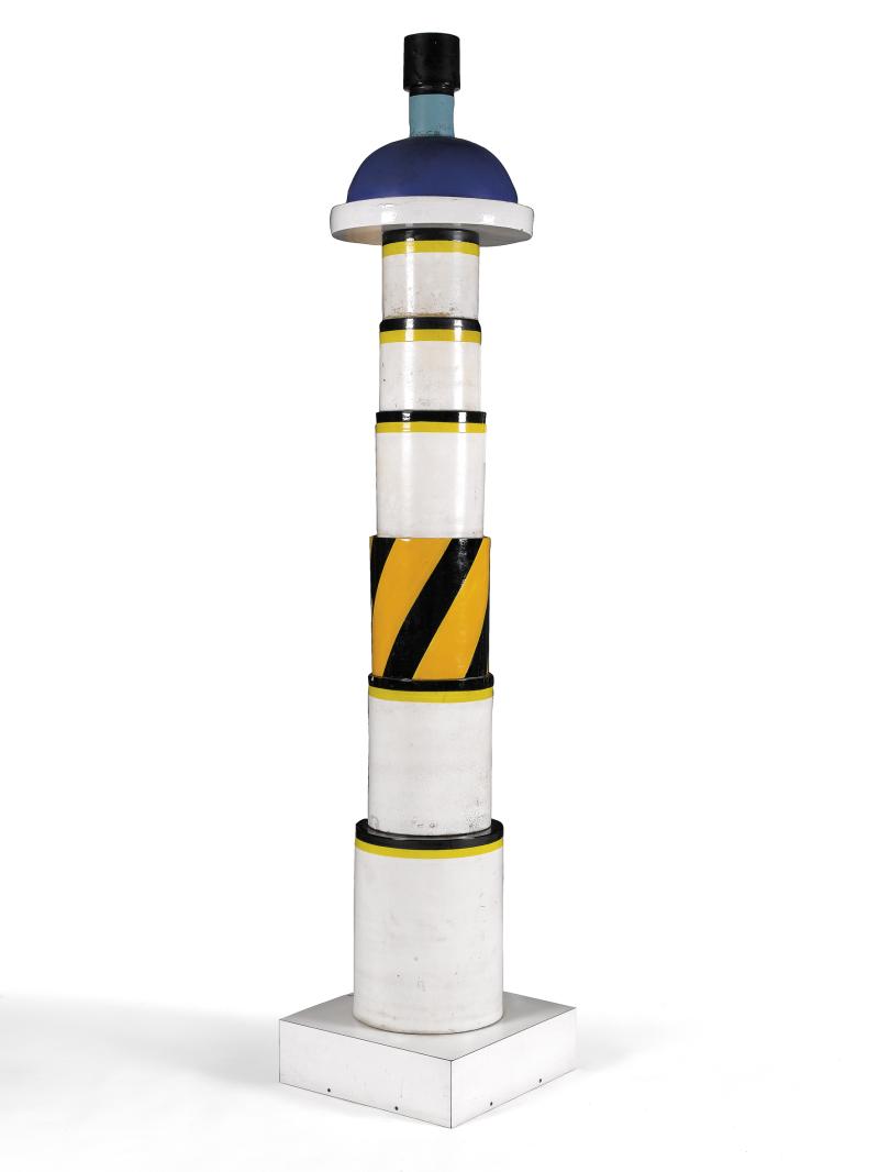 Nr. 38 Seltenes "Totem", Entwurf Ettore Sottsass, 1964/66, Ausführung Manifattura Ceramica Bitossi, Keramik, Höhe 280 cm € 50.000 - 80.000