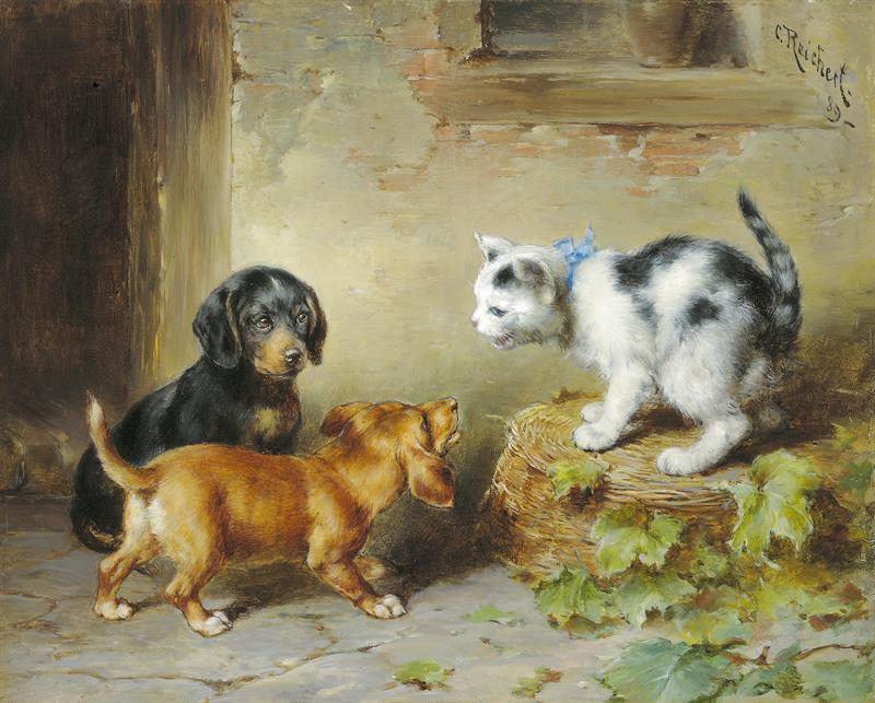 Carl Reichert, Das mutige Kätzchen 1889